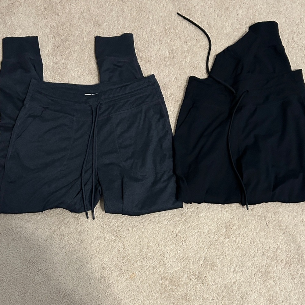 Black Jogger Pants Set- 2 pairs
